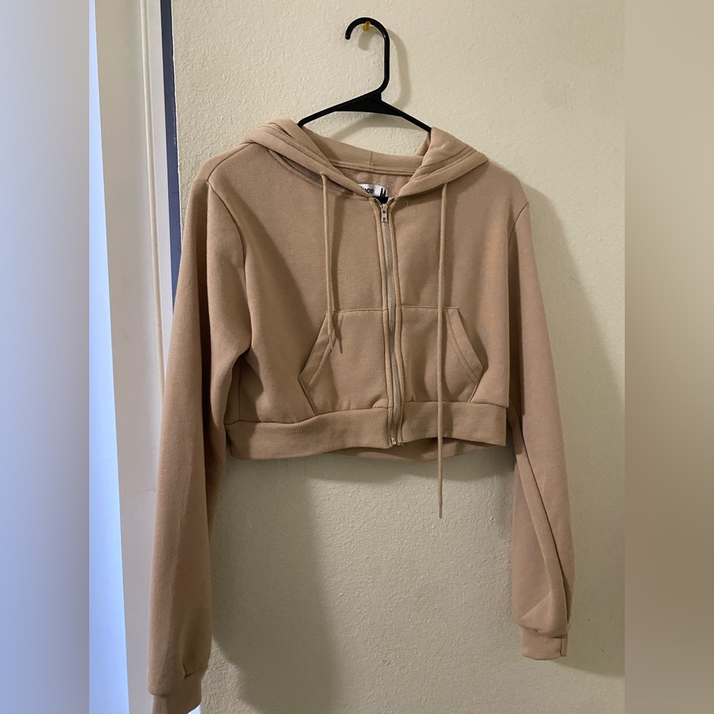 Ladies cropped hoodie